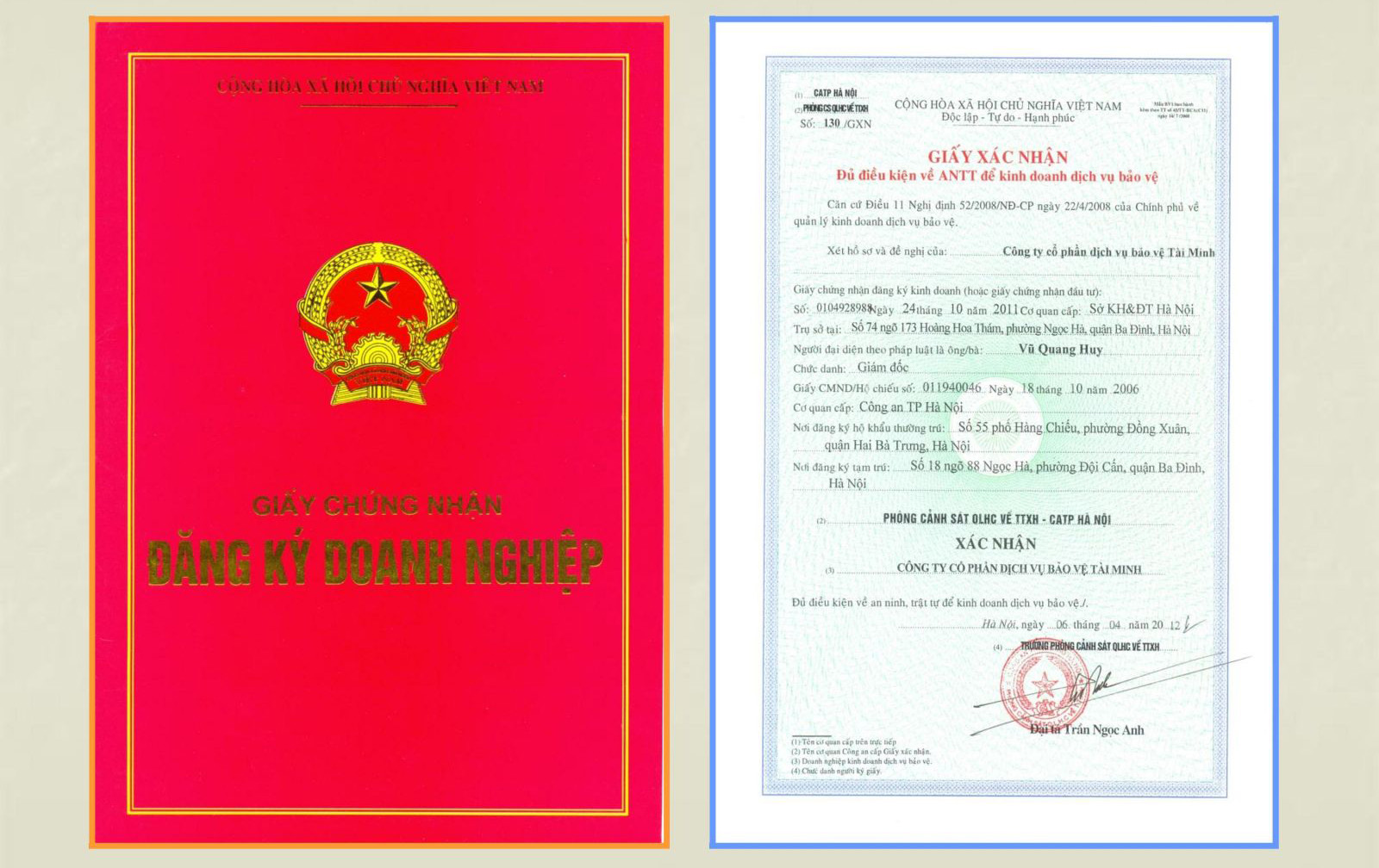 điều kiện thành lập công ty bảo vệ