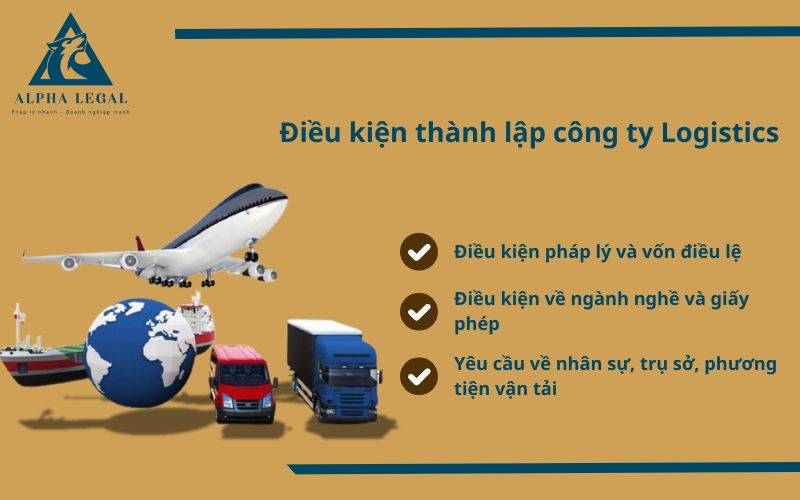 Điều kiện thành lập công ty Logistics