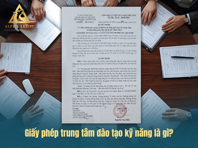 Giấy phép thành lập trung tâm kỹ năng sống