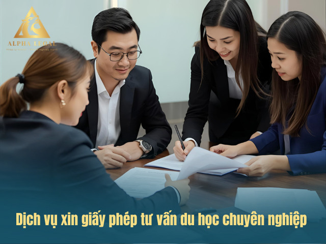 Dịch vụ hỗ trợ xin giấy phép tư vấn du học tại Alpha Legal