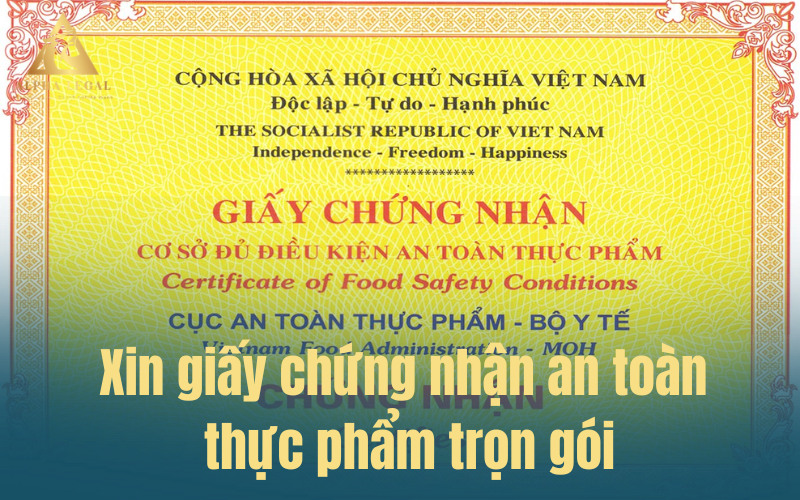 Dịch vụ xin giấy chứng nhận an toàn thực phẩm trọn gói – nhanh gọn