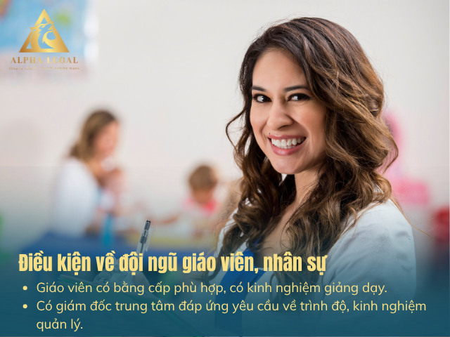 Điều kiện về đội ngũ nhân sự khi mở trung tâm ngoại ngữ