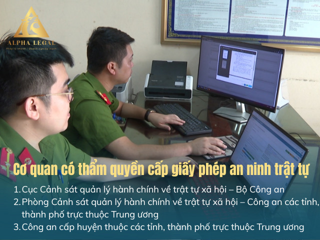 Cơ quan cấp giấy chứng nhận an ninh trật tự