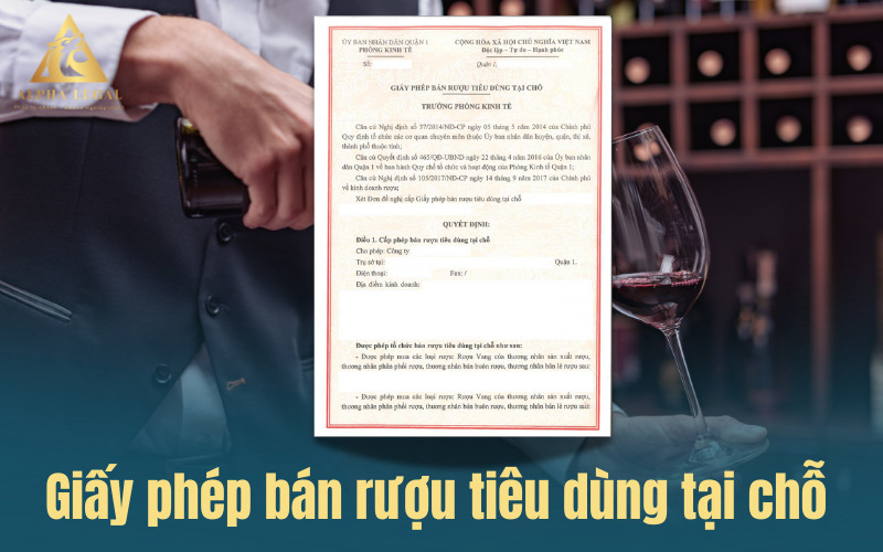 Giấy phép bán rượu tiêu dùng tại chỗ