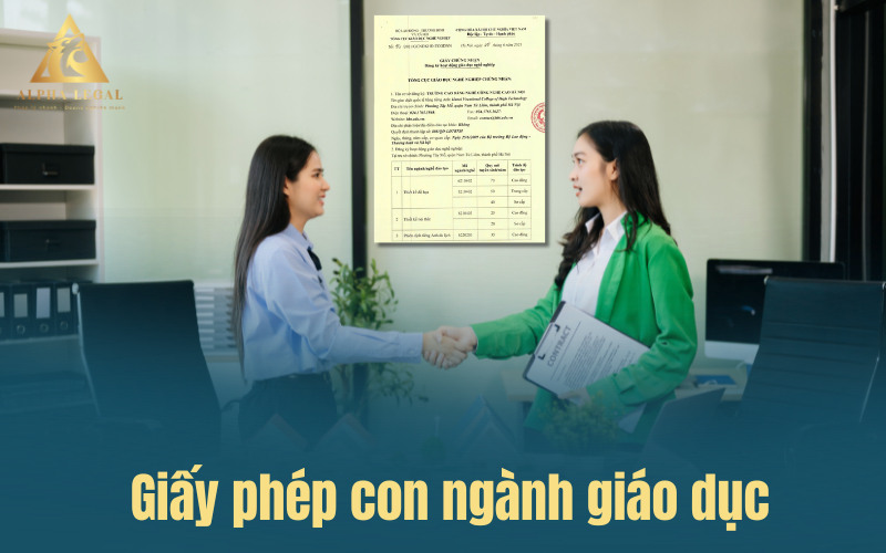 Dịch vụ giấy phép con ngành giáo dục siêu tốc trọn gói
