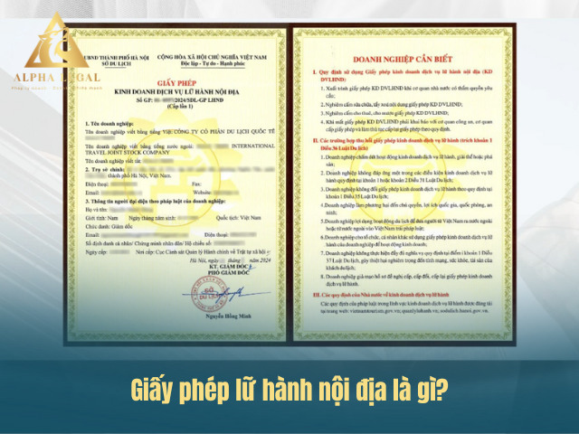 Mẫu giấy phép kinh doanh dịch vụ lữ hành nội địa