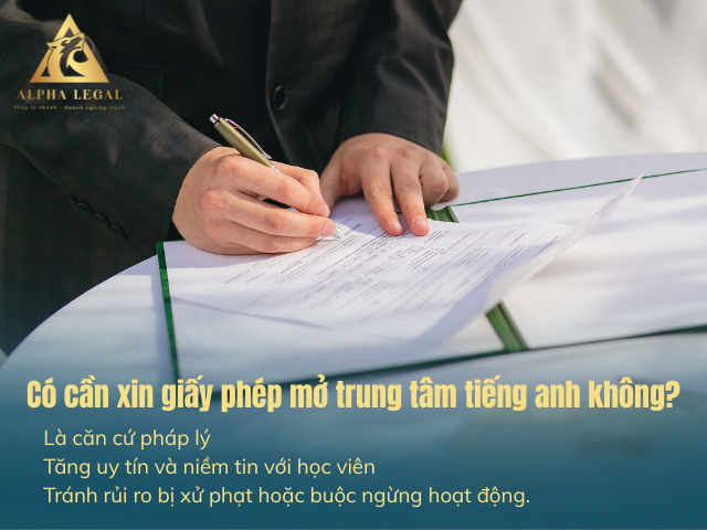 Vì sao cần xin giấy phép mở trung tâm tiếng anh