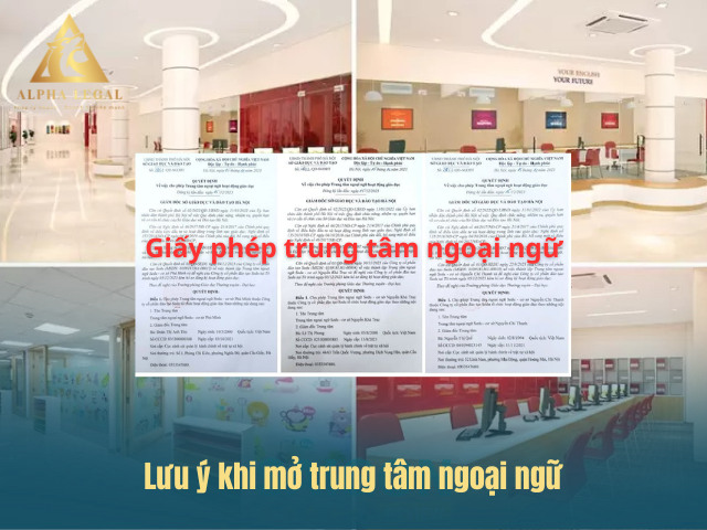 Lưu ý khi mở trung tâm ngoại ngữ tiếng anh là gì
