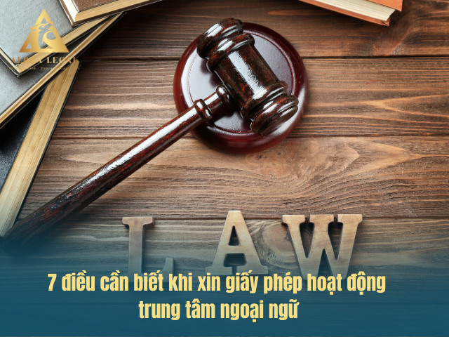 Xin giấy phép hoạt động trung tâm ngoại ngữ
