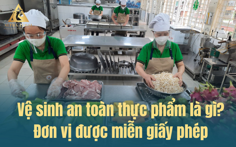 Vệ sinh an toàn thực phẩm là gì? Đơn vị được miễn giấy phép