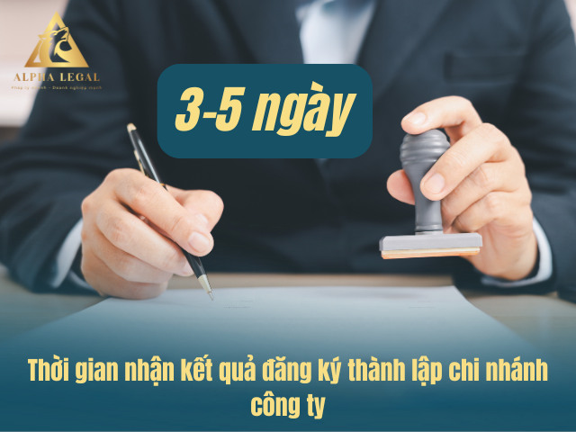 Thời gian được cấp giấy phép đăng ký thành lập CN công ty