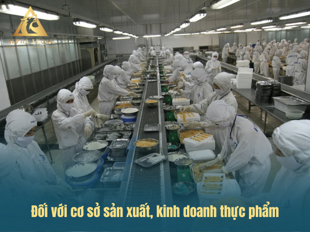 Nội dung kiểm tra ATVSTP với cơ sở sản xuất kinh doanh