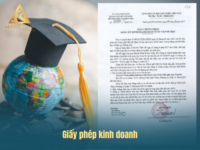 Giấy phép kinh doanh dịch vụ tư vấn du học
