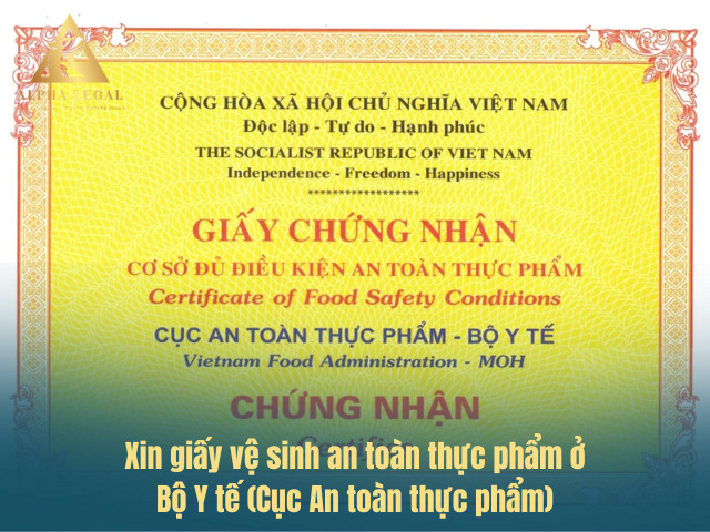 xin giấy phép an toàn thực phẩm ở đâu