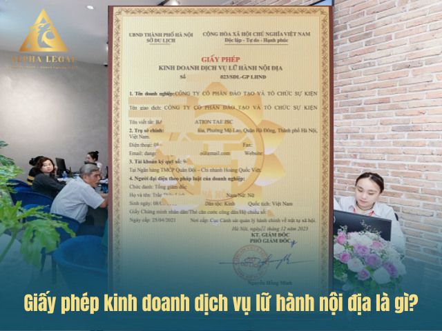 Giấy phép kinh doanh dịch vụ lữ hành nội địa