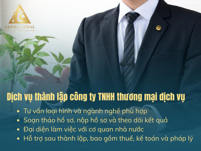 Alpha Legal tư vấn thành lập công ty TMDV