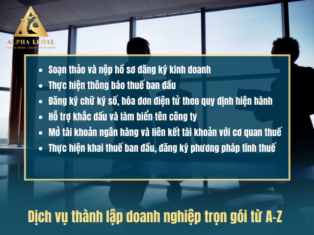 Dịch vụ thành lập doanh nghiệp tại Alpha Legal 