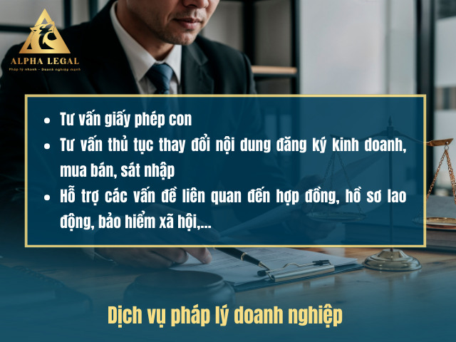 Dịch vụ tư vấn pháp lý doanh  nghiệp tại Alpha Legal